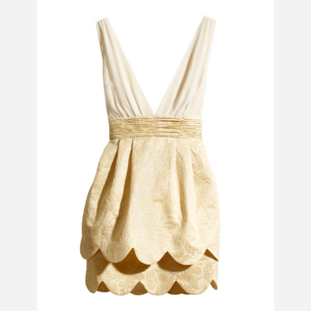 H&M Conscious Collection Scallop Tulip Dress